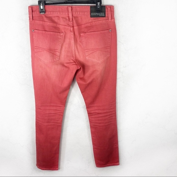 [Express] Men's Coral Skinny Jeans - Picture 3 of 4